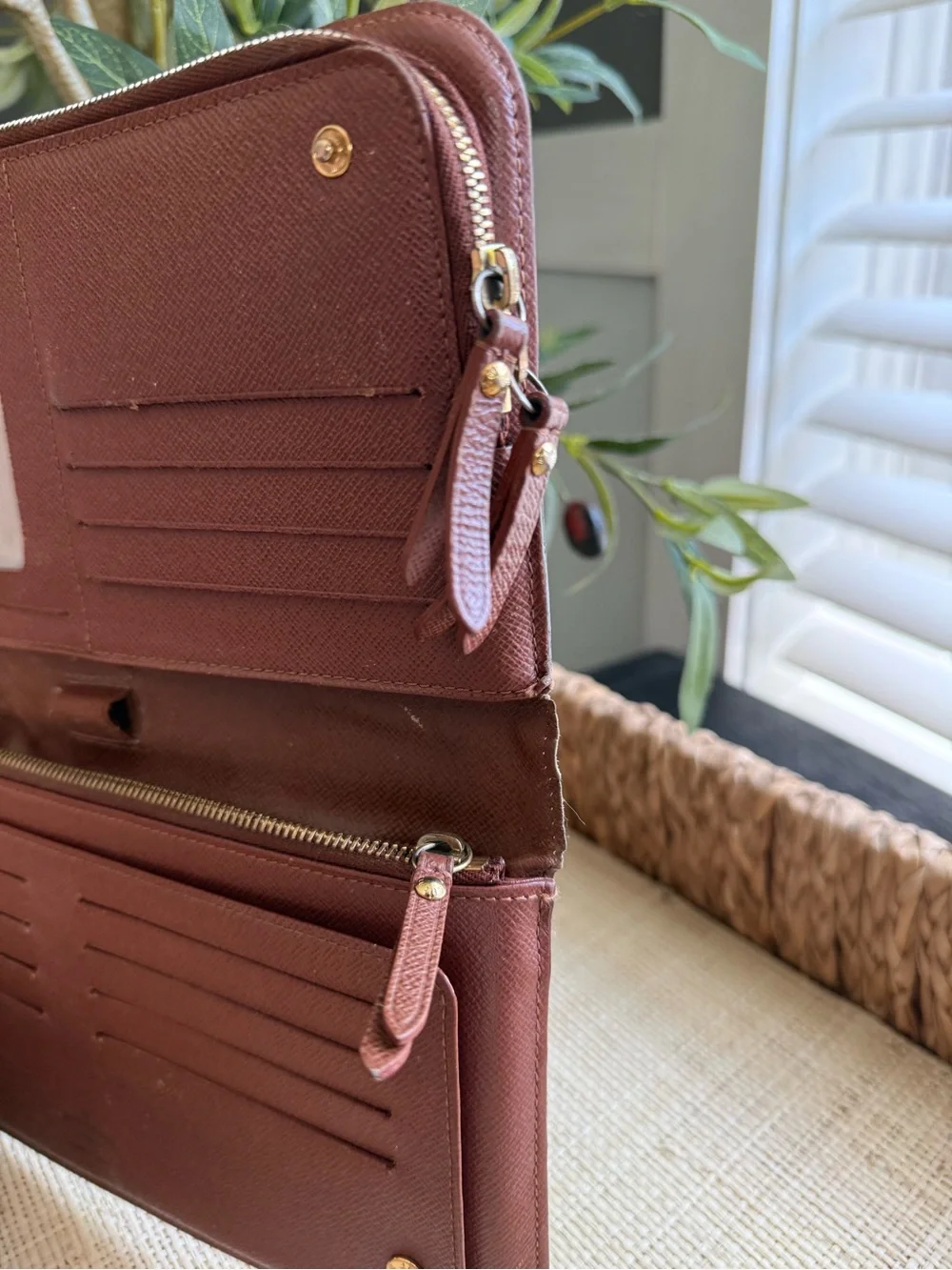 Louis Vuitton Brown Monogram Zip Around Wallet LV Insolite XL organizer wallet